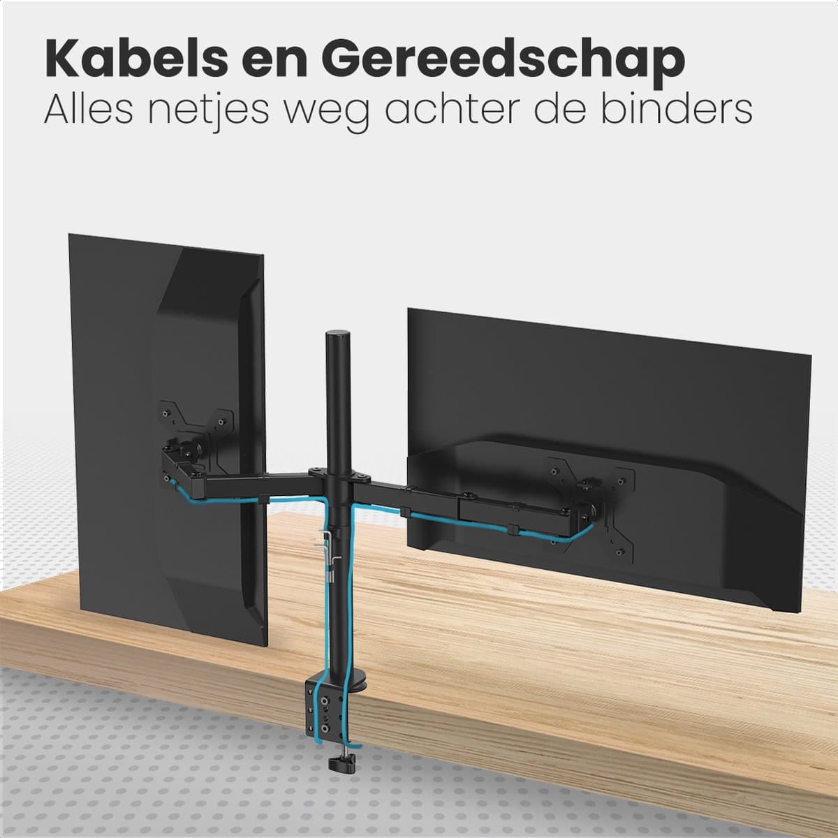 Auronic dubbele monitorarm voor 2 schermen thumbnail 5