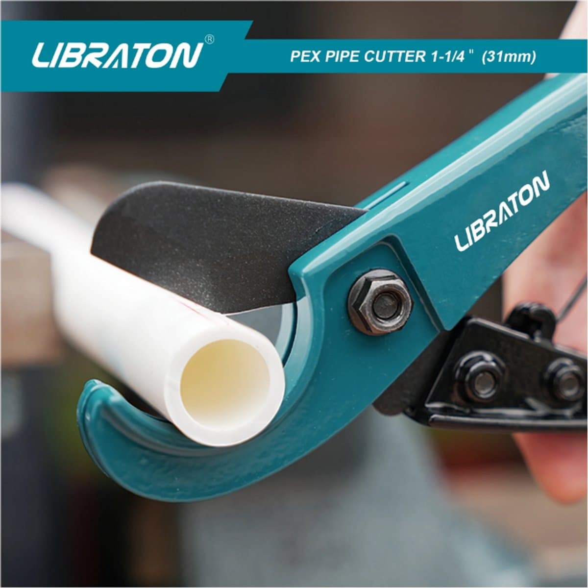 Buizensnijder – 31 mm PVC/PEX/PPR Pijpsnijder – Professioneel Snijgereedschap met Veiligheidsslot – Voor Kunststof Buizen thumbnail 5