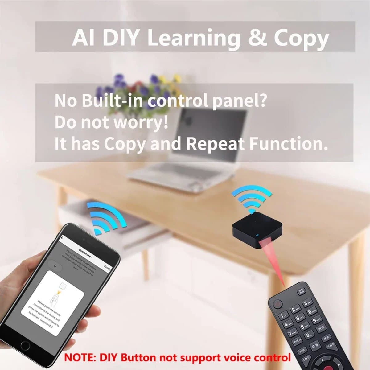 Tuya Smart - IR Afstandsbediening - Stemgestuurd Alexa - Universeel Vervanging - Smart Home - Voor Slimme Gebruikers - Model SmartLife thumbnail 3
