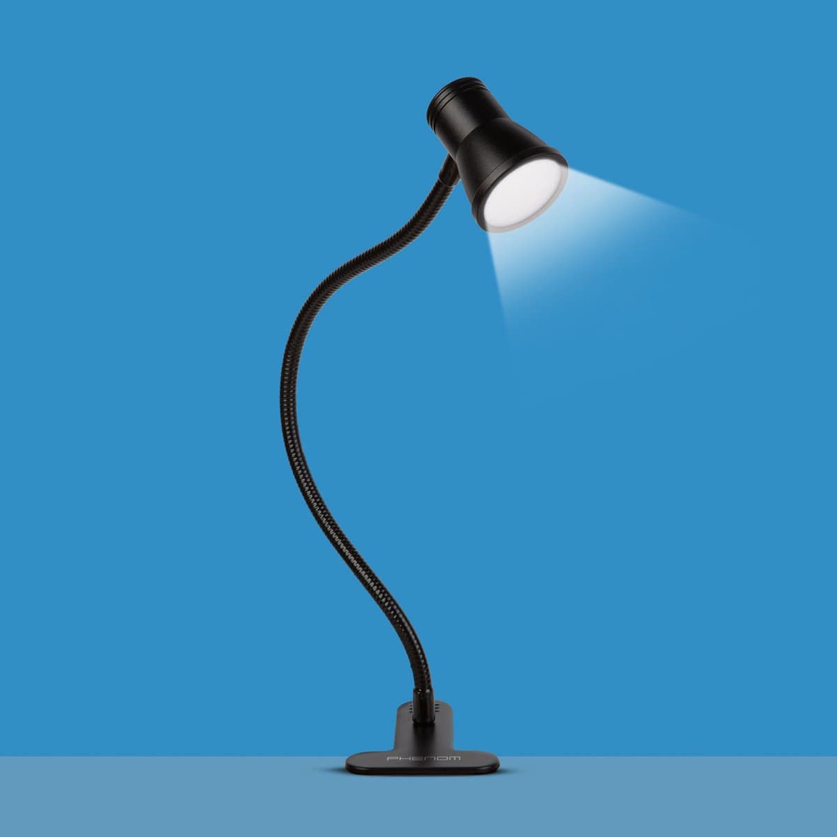 Flexibele Bureaulamp Met Klem En USB – LED Leeslamp Met Verstelbare Helderheid En Kleurtemperatuur – Zwart Metaal – Voor Bureau, Bed Of Plank [20258] - afbeelding 1
