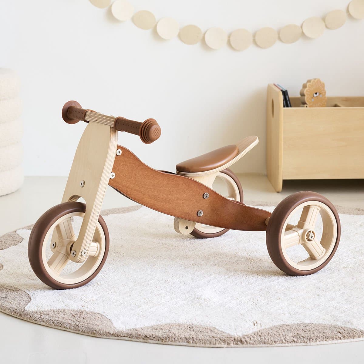 Petite Petite Amélie Houten Loopfiets Noyer - 2-in-1 Design