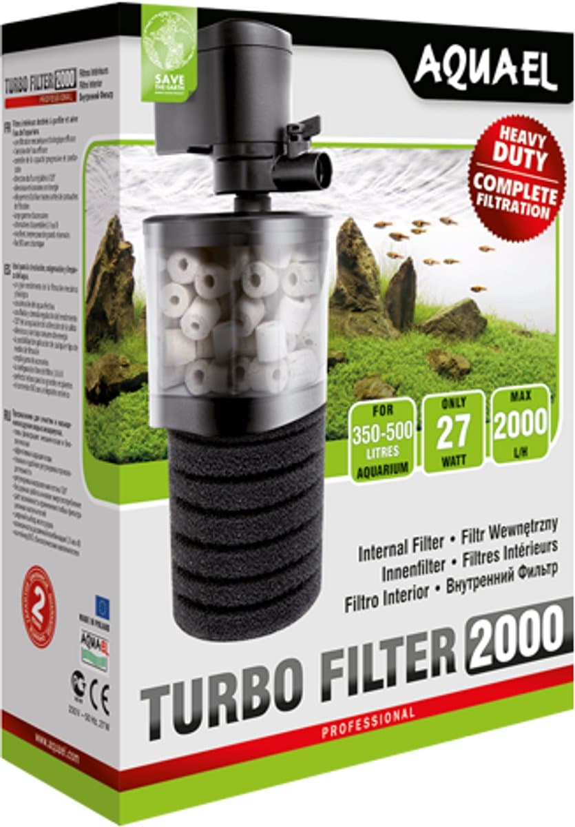 Aquael turbo filter 2000 - Aquarium binnen filter - voor Aquaria tot 500 liter thumbnail 7
