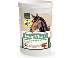 VITALstyle Longvitaal - Paarden Supplement - Ondersteunt Luchtwegen Bij Seizoensgebonden Omstandigheden - Met o.a.Fenegriek & Anijszaad - 1 kg