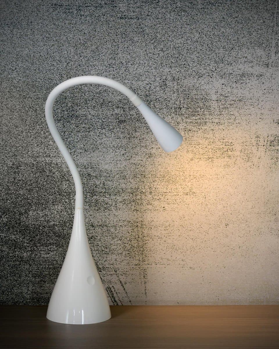 Lucide ZOZY - Bureaulamp - LED Dimbaar - 1x4W 3000K - Wit thumbnail 4