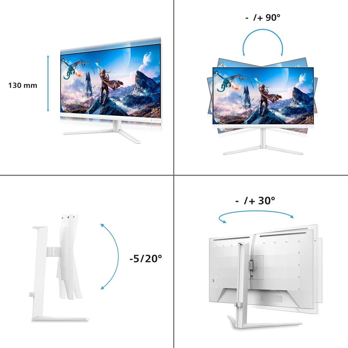 Philips Evnia 27M2N5901A - Dual-Mode 4K/FHD Gaming Monitor met AI Ambiglow thumbnail 8