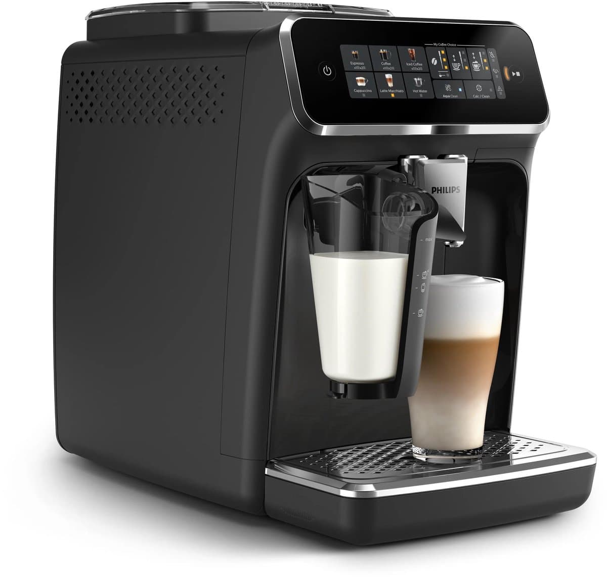 Philips 3300 Series LatteGo EP3341/50 - Espressomachine - 5 Soorten Koffie + Heet Water - Zwart / Chroom - + AquaClean Filter thumbnail 6