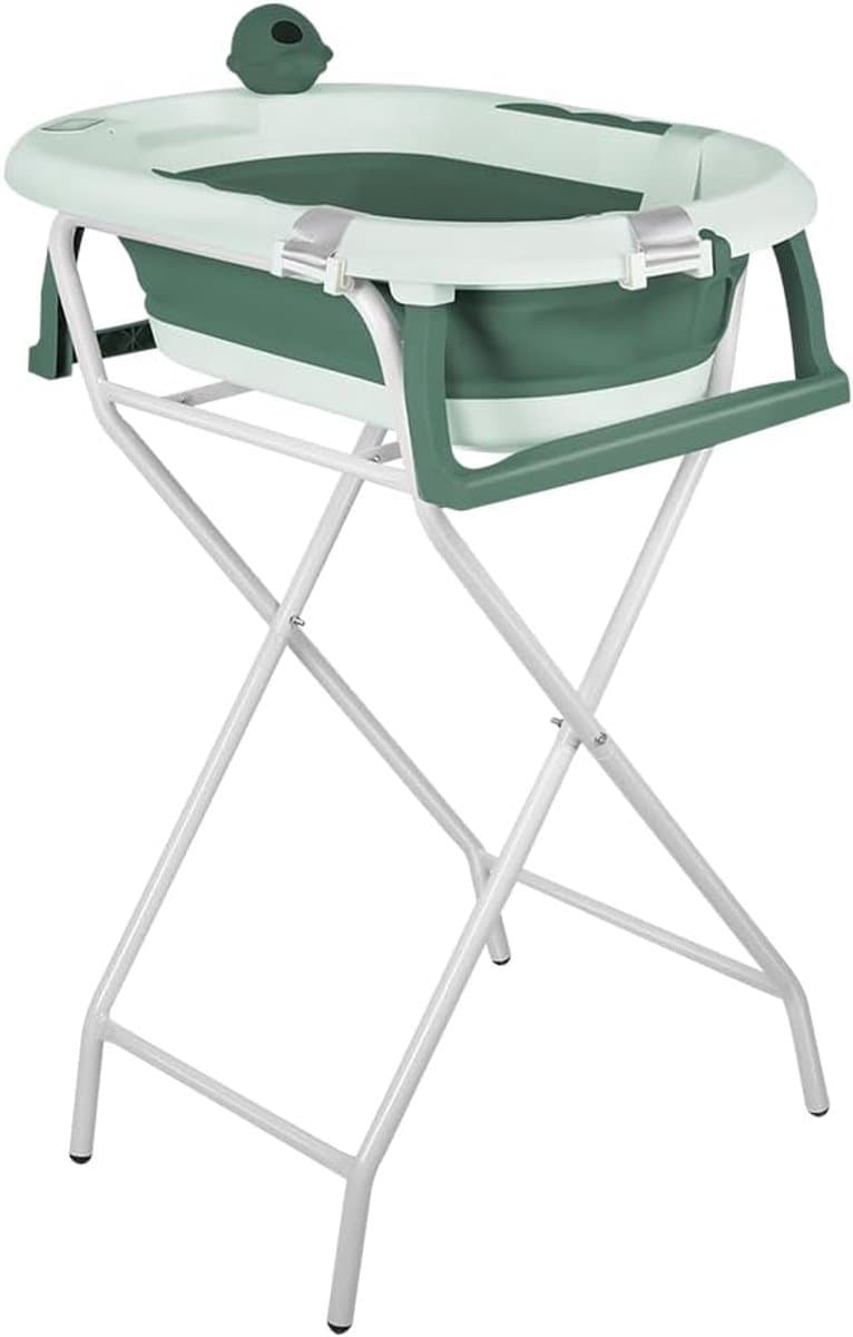 Babybadkuip met standaard - XL badkuip baby - Veilig badderen - Opvouwbaar design - 815 x 48 x 21 cm thumbnail 6