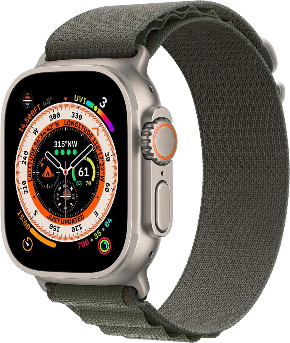 Apple Watch Ultra Alpine bandje - 49mm - Groen - Small