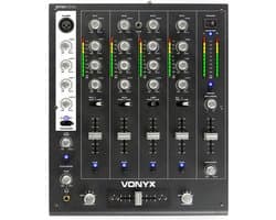 Vonyx STM-7010 4-Kanaals DJ Mixer met USB - afbeelding 1