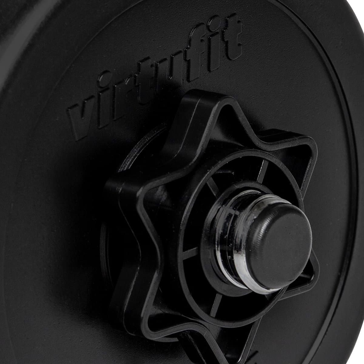 VirtuFit Verstelbare Halterset + Dumbbellset - 60,5 kg - 30 mm - Inclusief Halterstang, Dumbbellstangen & Sluiters - Zwart - Voor Thuisgebruik thumbnail 4