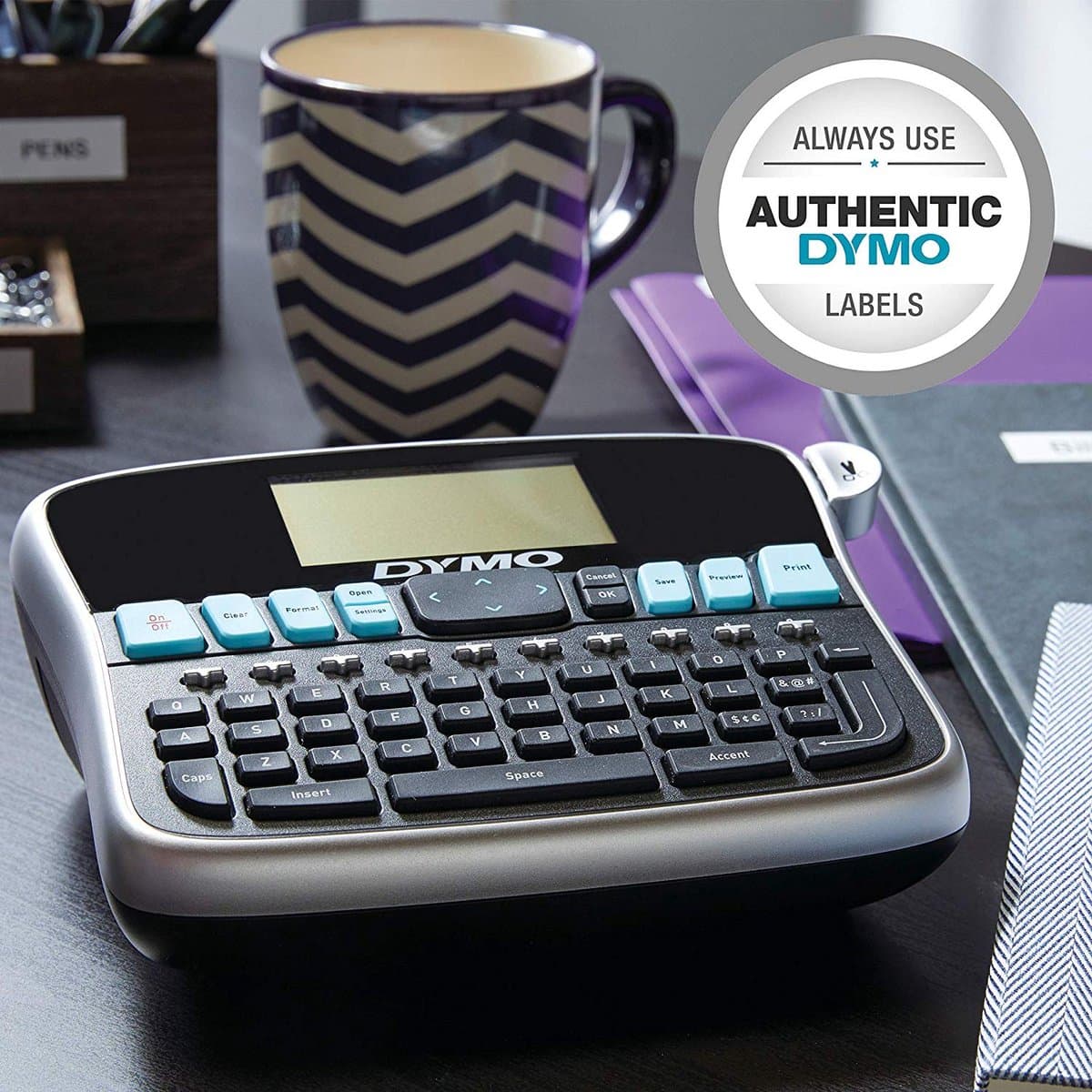 DYMO desktoplabelprinter | LabelManager 360D herlaadbare handheld labelmaker | AZERTY-toetsenbord | Gebruiksvriendelijke, Smart-One-Touch-toetsen en groot scherm | voor organisatie thuis en op kantoor thumbnail 3