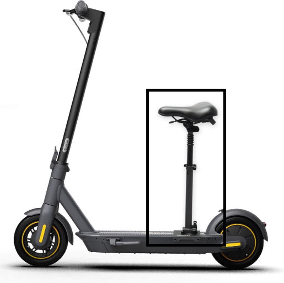 Stepgo zadel + reistas voor Segway Ninebot G30 Max thumbnail 3