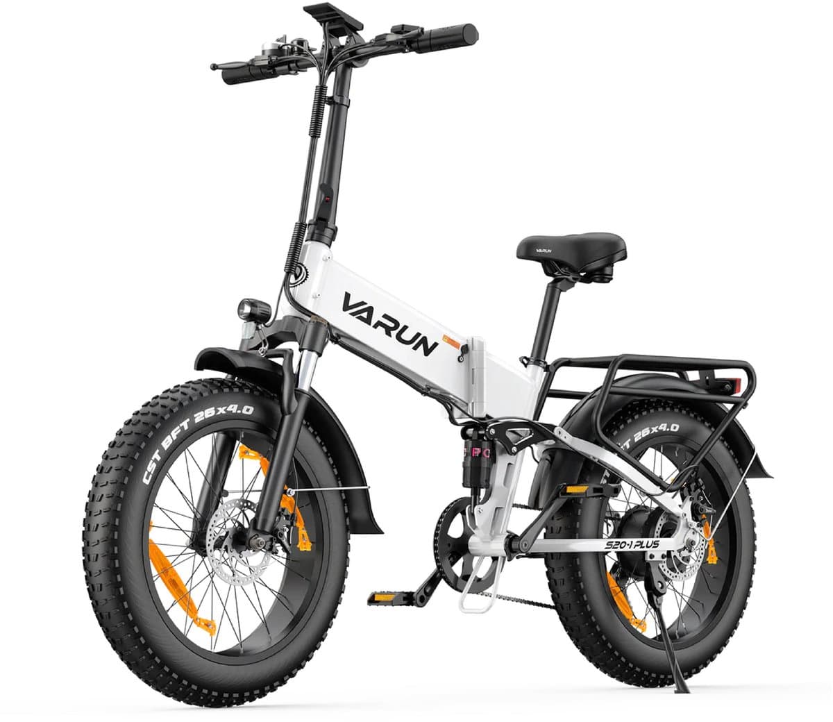 VARUN S20-1 PLUS E-bike - 25 km/u - 20inch - 60km actieradius - 250W motor - 48V13Ah accu - 55 N·m - wit thumbnail 3