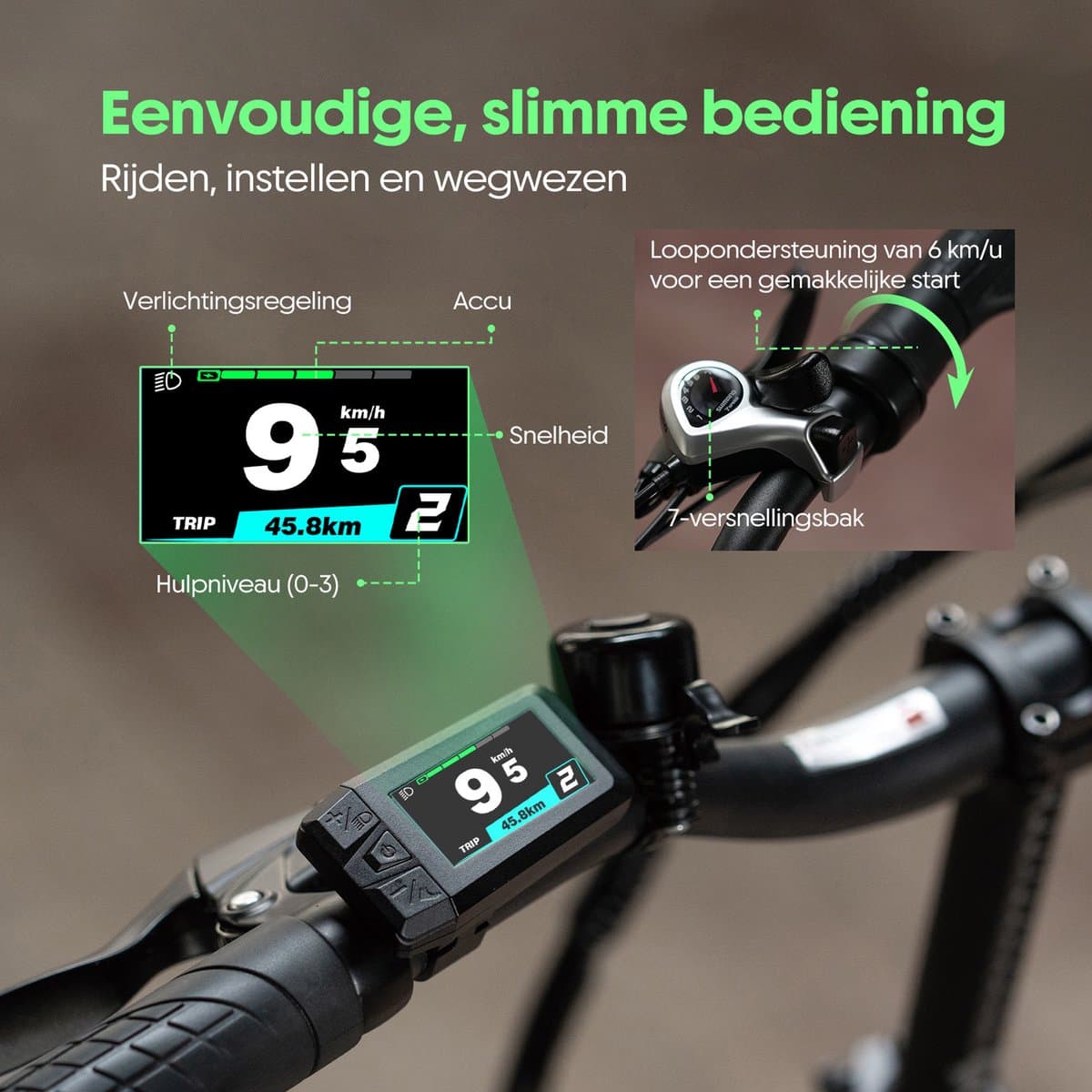 Fafrees F20 Flex Elektrische Vouwfiets - 20 Inch - Torque Sensor - 250W Motor - 36V 20Ah Lithium Accu - Actieradius tot 120km - Shimano 7 Versnellingen - E-bike Heren & Dames thumbnail 6
