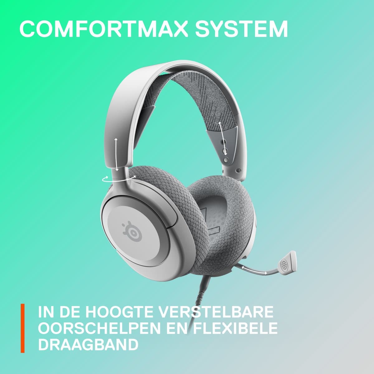 SteelSeries Arctis Nova 1 wit - bedraad en licht thumbnail 7