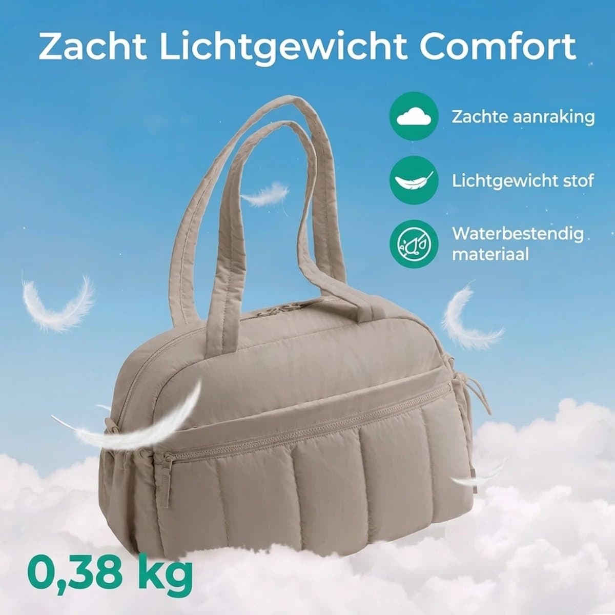 Homeblend Sporttas - Waterdichte Gymtas - Fitness Tas - Weekendtas - Sport Tas - Kleine Sporttas - Reistas - Sporttas Vrouwen - Dames Tas thumbnail 5