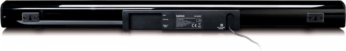 Lenco SB-080BK - Soundbar voor TV - Bluetooth - HDMI - AUX - Zwart thumbnail 3