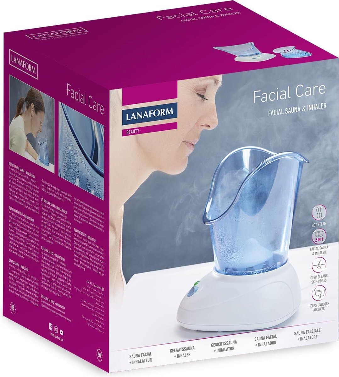 Lanaform - Facial Care - Facial Steamer - Gezichtssauna - Gezichtsreiniger - Inhalator - Gezichtsstomer - Poriënreiniger thumbnail 8