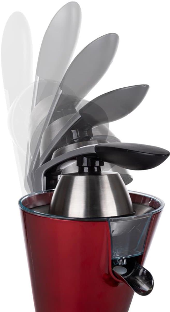 Princess Citruspers – Elektrische Citruspers - Juicer - Fruitpers - 300W – Rood Metallic – 2 Perskegels – Vaatwasserbestendige Onderdelen thumbnail 7