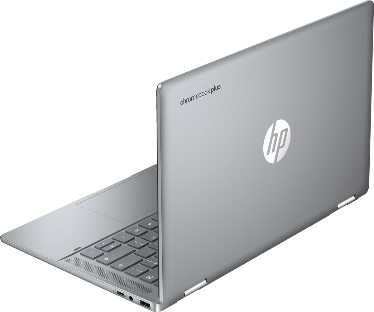 HP Chromebook x360 14b-cd0075nd Intel® Core™ i3 i3-N305 35,6 cm (14") Touchscreen Full HD 8 GB LPDDR5-SDRAM 256 GB Flash Wi-Fi 6 (802.11ax) ChromeOS Zilver thumbnail 2