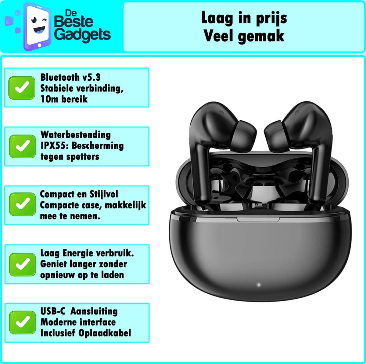 Onbekend De Beste Gadgets AIR7 - Draadloze sport oordopjes Bluetooth 5.3 thumbnail 4
