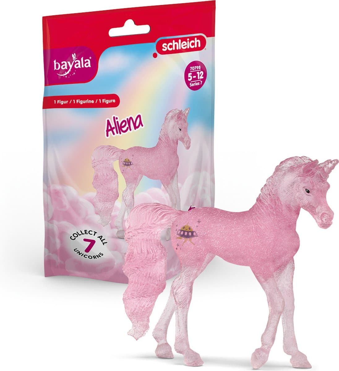 Schleich Bayala Verzameleenhoorn Aliena - glittermanen speelfiguur thumbnail 4
