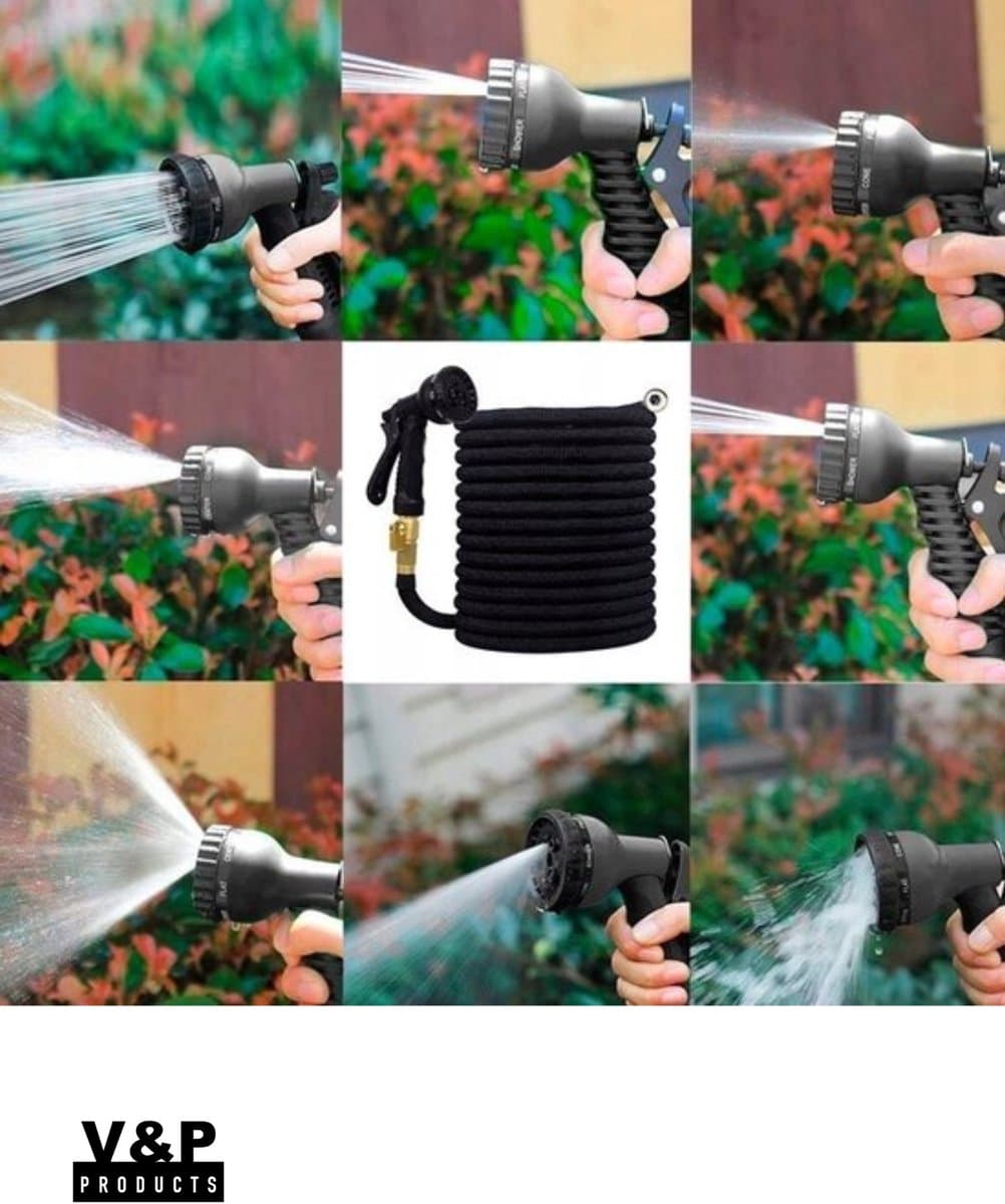 V&P Products® Tuinslang set compleet - 30 Meter - Tuinslang met 8 standen - Incl ophang haak en zak - Flexibel - Flexibele tuinslang - Flexibele tuinslang 30 meter thumbnail 6