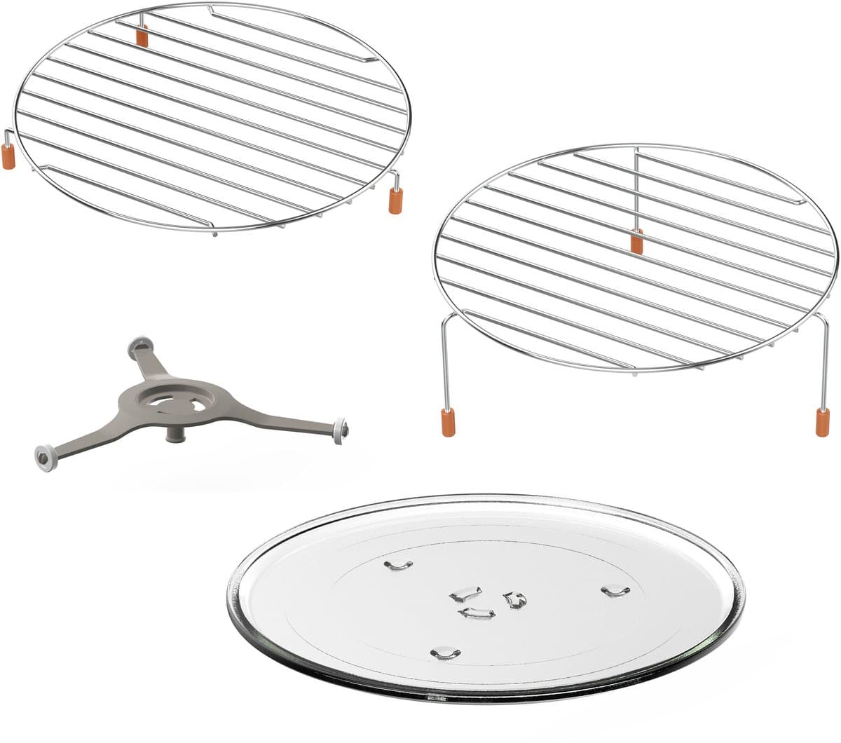 Inventum MN237CS Combimagnetron - 23L - 900W - Hetelucht- en grillfunctie - 10 kookprogramma's - 4 combistanden - Ontdooifunctie - Kinderslot - Zilver thumbnail 4
