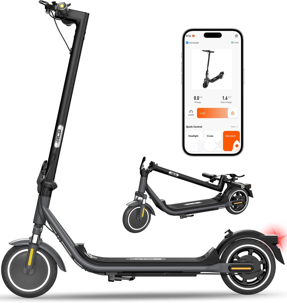RCB R16 Elektrische Step: 25 km/u, opvouwbaar, app-bediening thumbnail 6