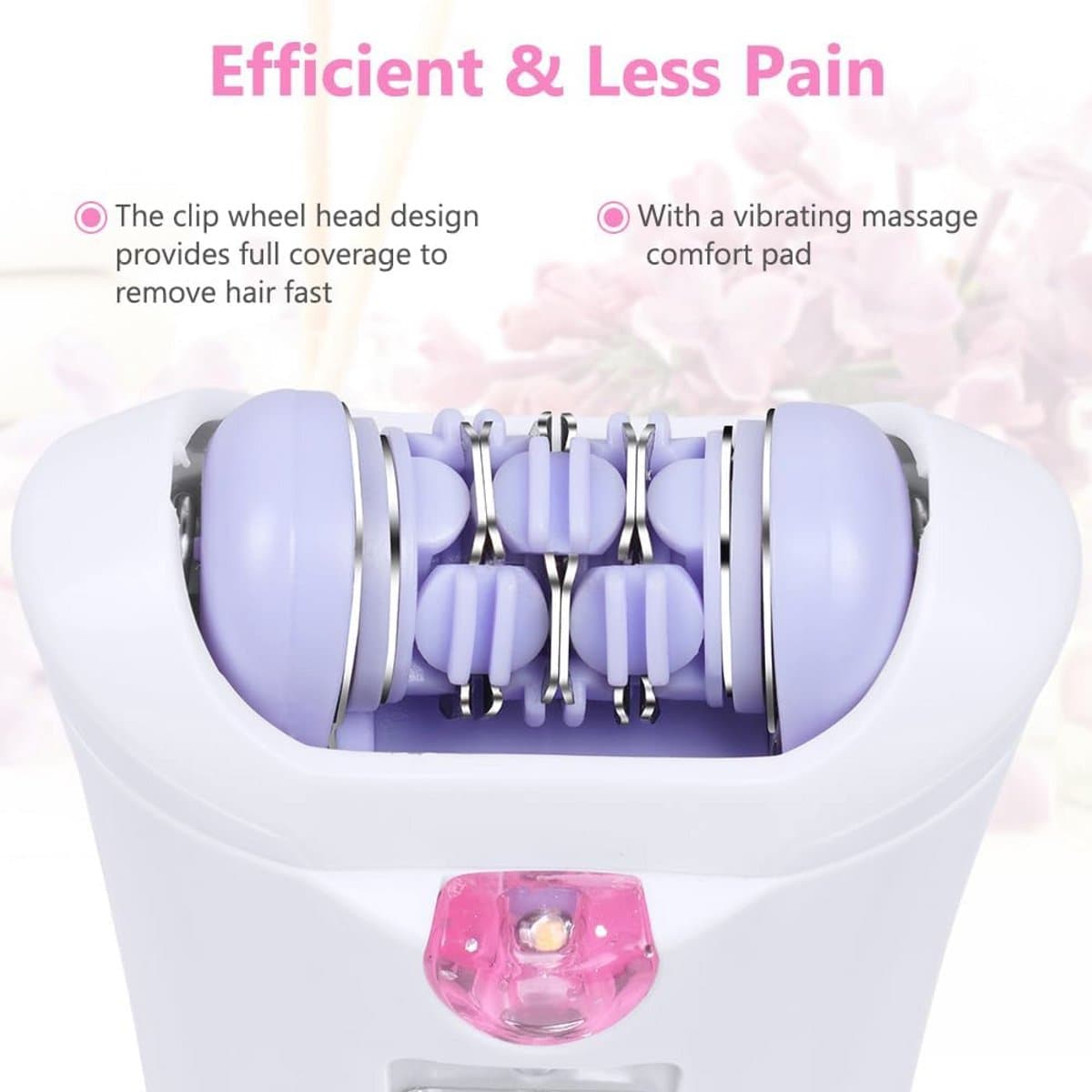 Draadloze Elektrische Gezichtsepilator met LED Licht – Mini Epilator voor Gezicht en Lichaam thumbnail 4