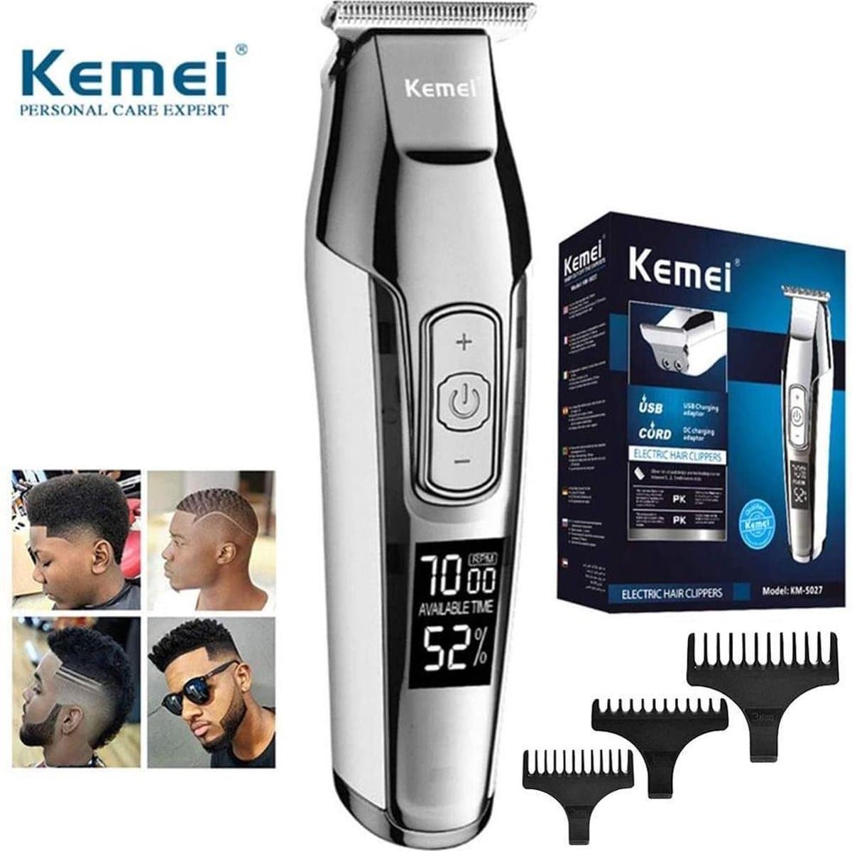 Kemei 5027 Serie - Baard & Tondeuse - thumbnail 3