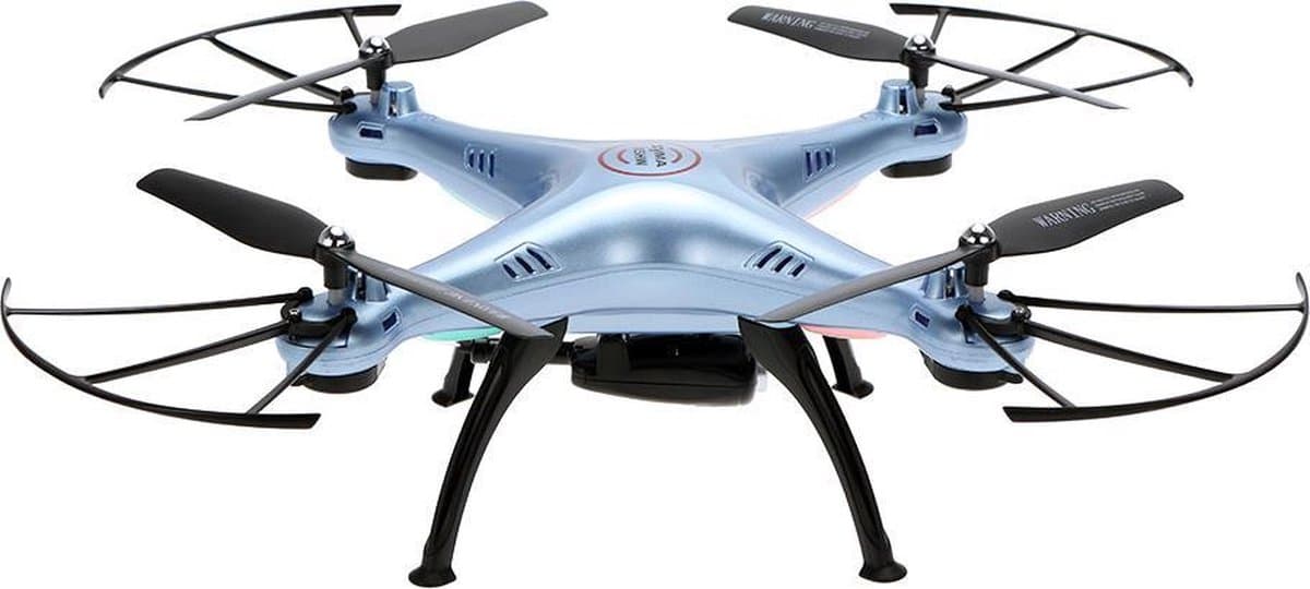 Syma X5HW drone met extra accu en HD camera | FPV live | WiFi | Quadcopter - Blauw thumbnail 5