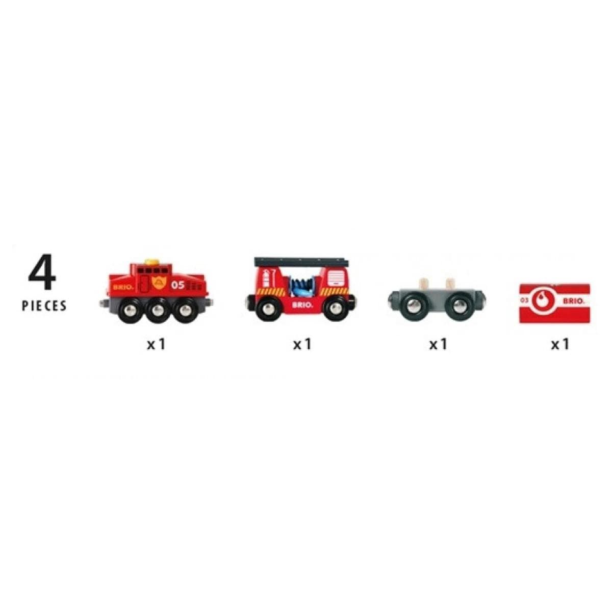 BRIO World Brandweertrein 33844 met loskoppelknop thumbnail 7
