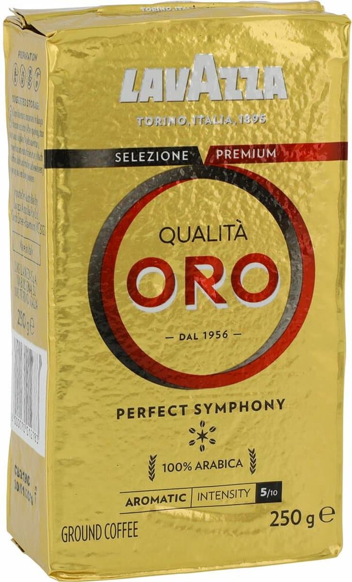 Lavazza Qualita Oro gemalen / filterkoffie - 250 gram krimp x20 thumbnail 3