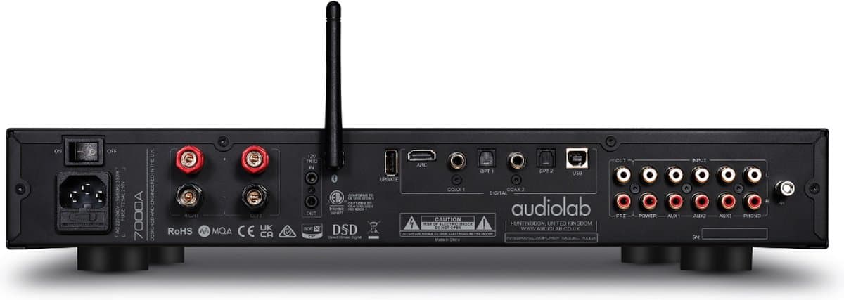Audiolab 7000A met 7000CDT Hifi Stereo Set – Versterker Audio – CD Speler – 2x 110 W – met DAC & Phono – Voor CD, TV (HDMI ARC) & Streaming – Zwart thumbnail 4