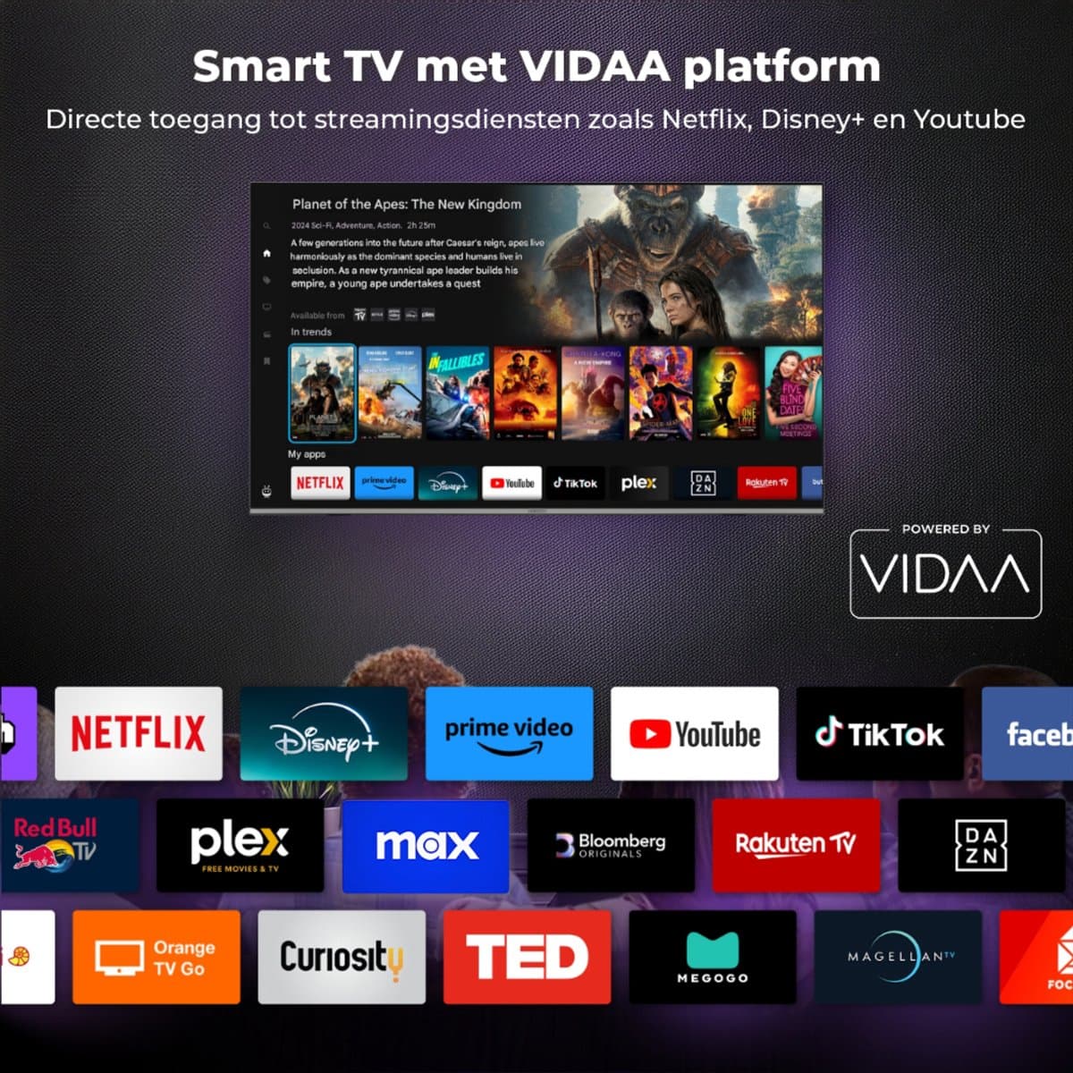 Horizon Diamant 43HL4330F/C Smart TV 43 Inch – Full HD LED – Zeer Smal Design – VIDAA – 2024 thumbnail 7