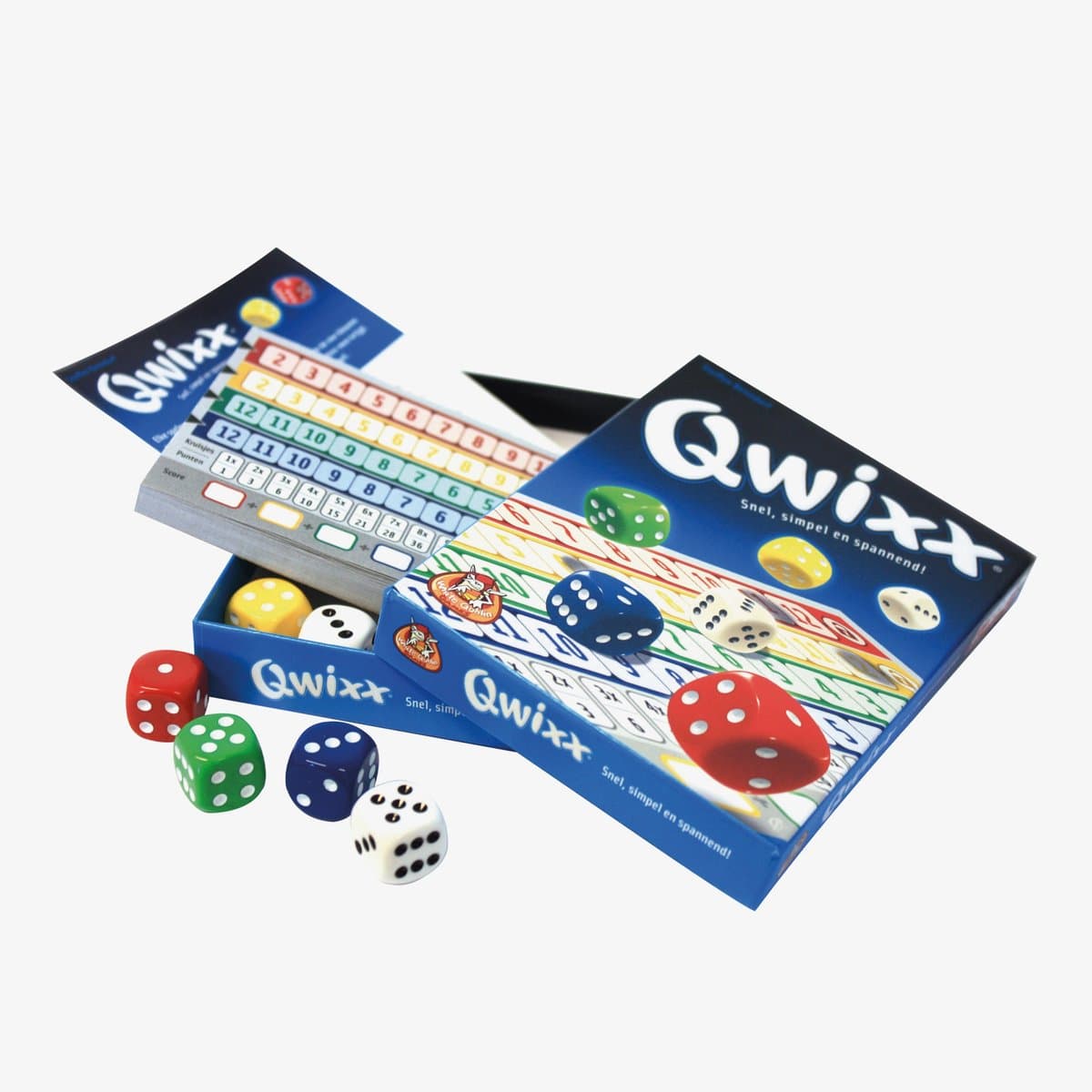 White Goblin Games Qwixx Dobbelspel - Snel dobbelspel voor 2-5 spelers - afbeelding 1