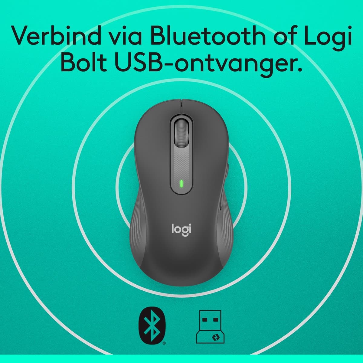 Logitech Signature M650 L - Draadloze Muis - Linkshandig - Graphite thumbnail 8