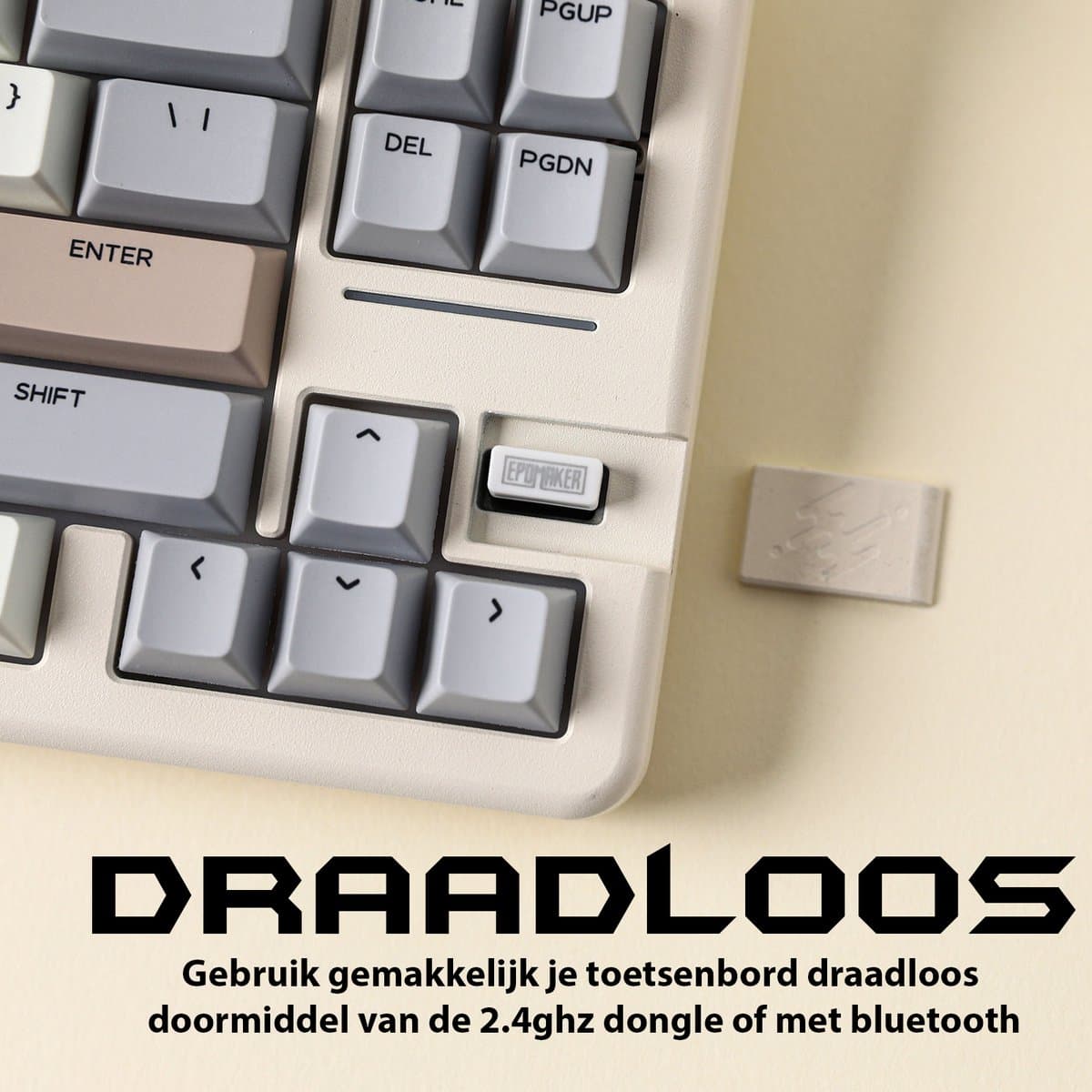 EPOMAKER Galaxy 70 - Compact draadloos gaming toetsenbord thumbnail 6