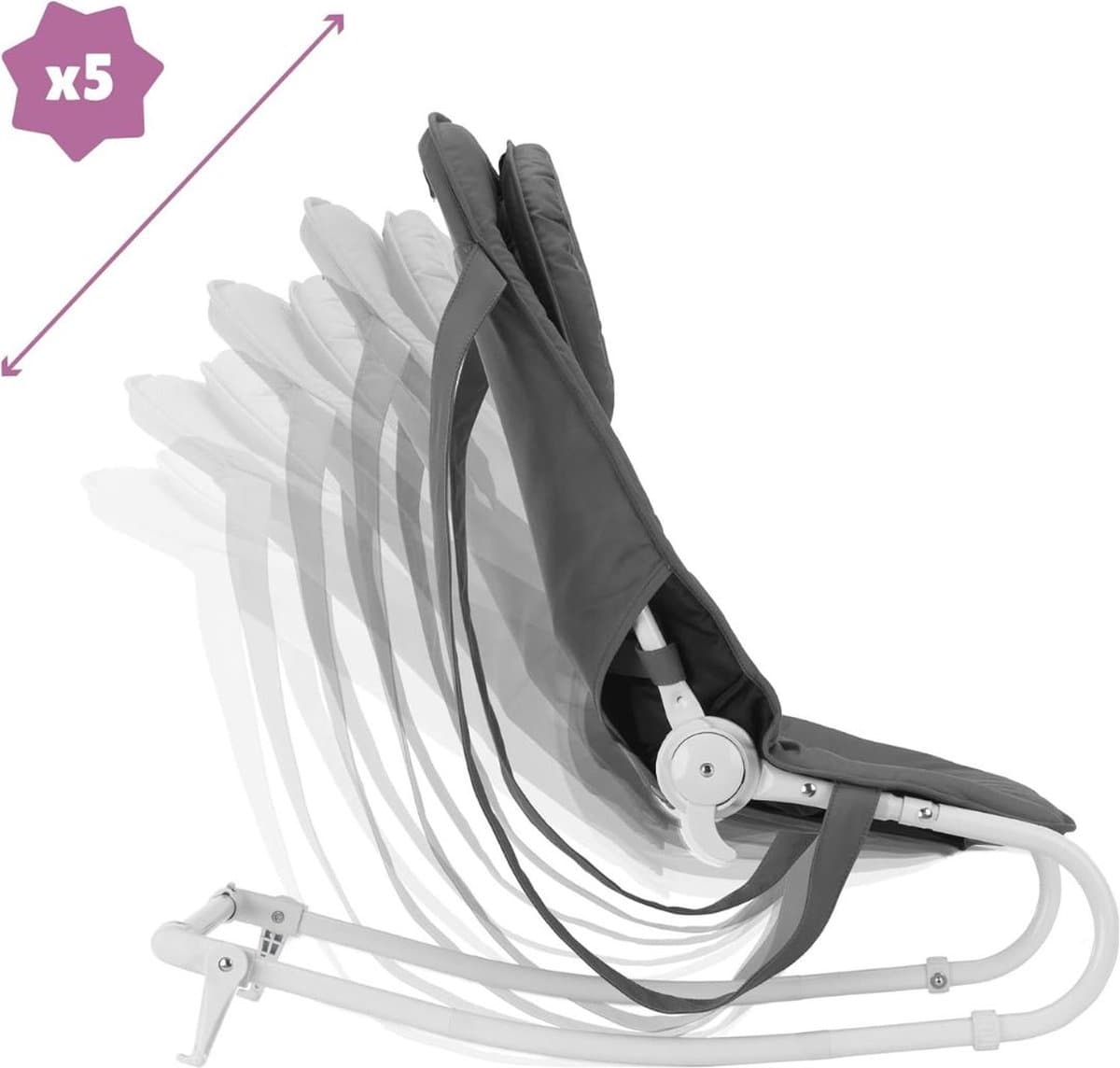 ApexArte® Elektrische Schommelstoel Baby - Baby Swing - Wipstoel Baby's met Speelboog - Grijs thumbnail 4