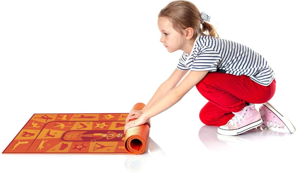 Peda Yoga Kinder Mat met oefeningen - Yogamat kinderen - Kinder Yogamat thumbnail 2