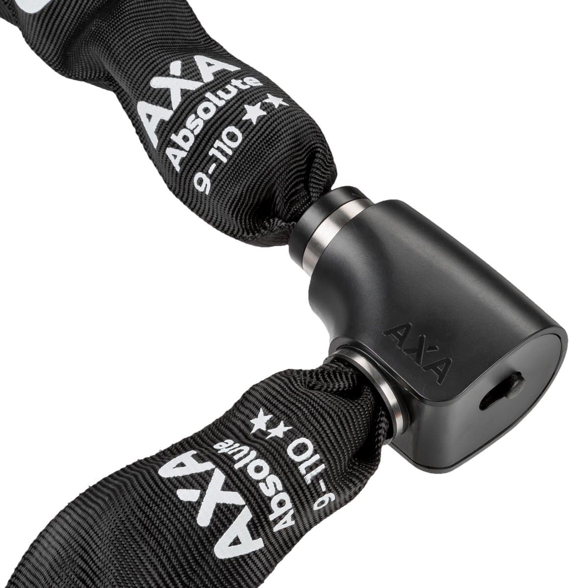 AXA Absolute 9-110 ART 2 Kettingslot – Fietsslot met keurmerk – Sterk slot met stalen ketting – Voor elektrische fiets, fatbike en bakfiets - Inclusief sleutelservice – 110 cm thumbnail 6
