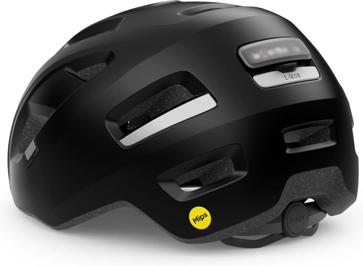 MET E-Mob MIPS Fietshelm Mannen & Vrouwen - Fietshelm E Bike Volwassenen - Maat M (56-58cm) - NTA8776 - Black thumbnail 2