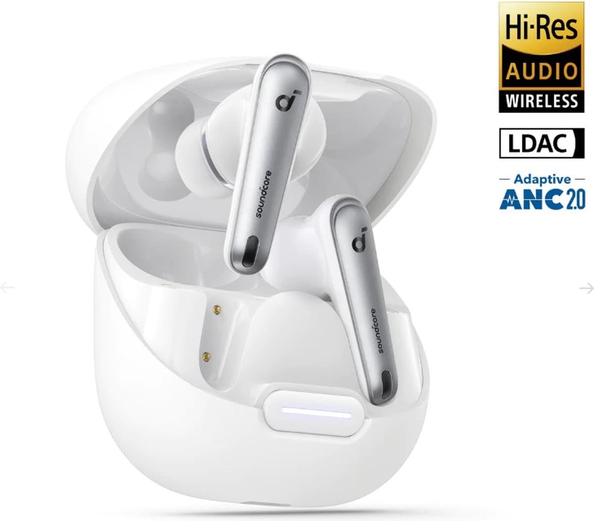 Anker Liberty 4 Draadloze Oordopjes - Noise Cancelling Headset - Wit
