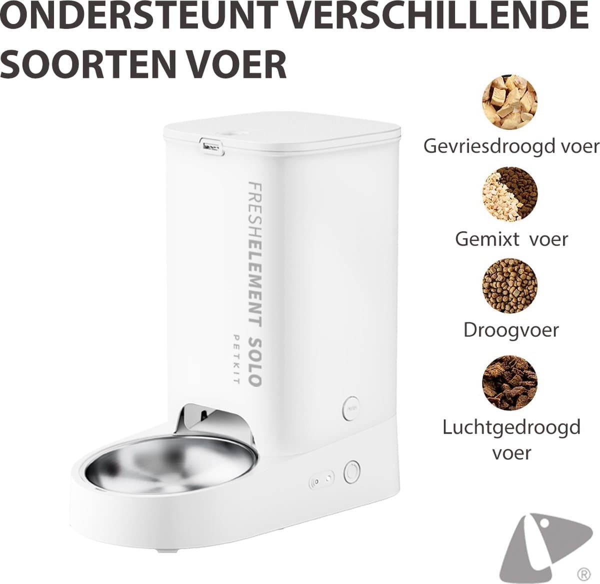 Petkit - Fresh Element Solo - Automatische voerbak voor kat en hond - Wit - App bediening thumbnail 5