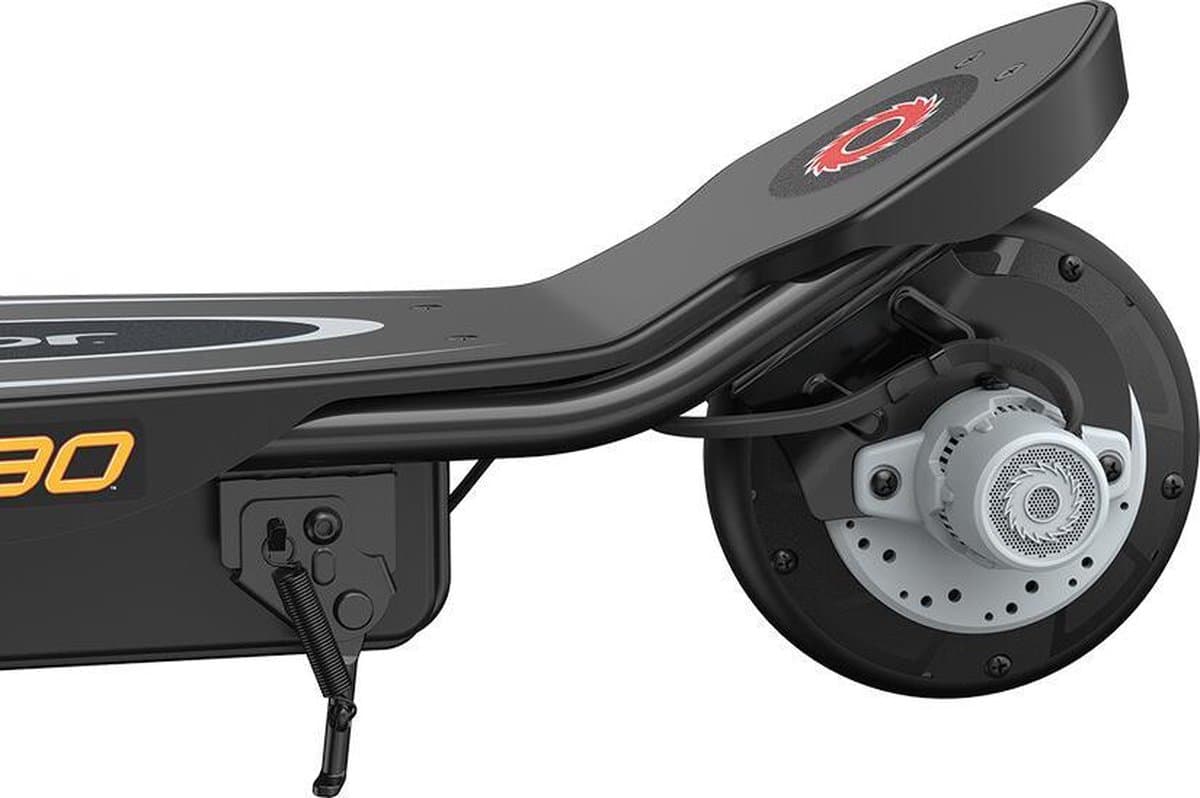 Razor E90 Power Core Black: 80 minuten rijtijd, naafmotor