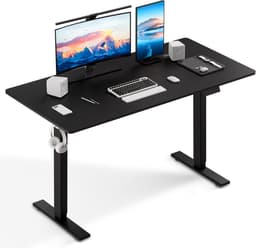 Productfoto van HOMAVO Zit-sta bureau 160x80 cm Elektrisch Verstelbaar Zwart