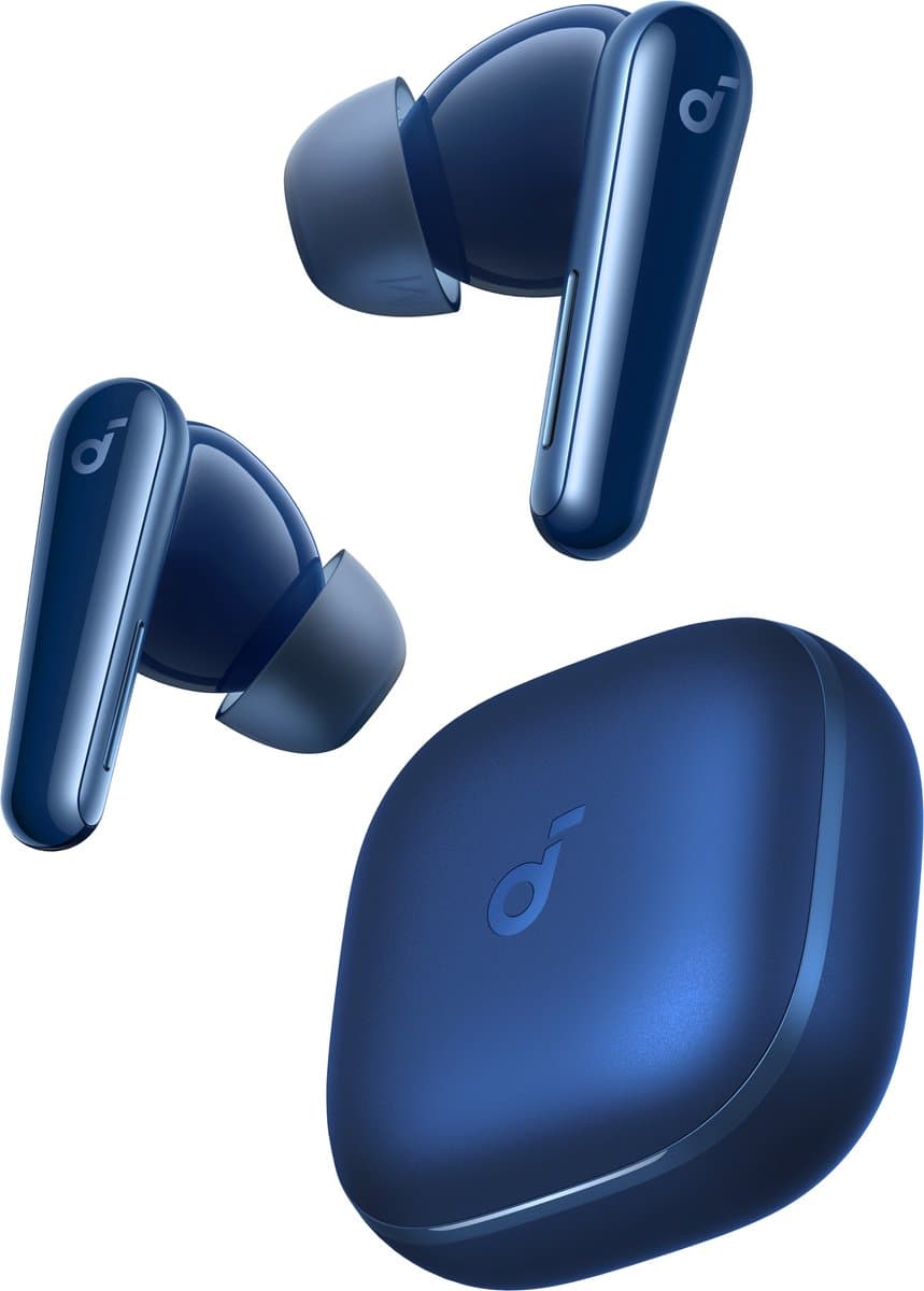 soundcore Liberty 5 by Anker - Draadloze oordoppen met noise-cancelling - 2x sterkere stemonderdrukking - Realtime adaptieve noise canceling - Snelladen - Dolby Audio - Heldere gesprekken met 6 microfoons en AI - Lange batterijduur
