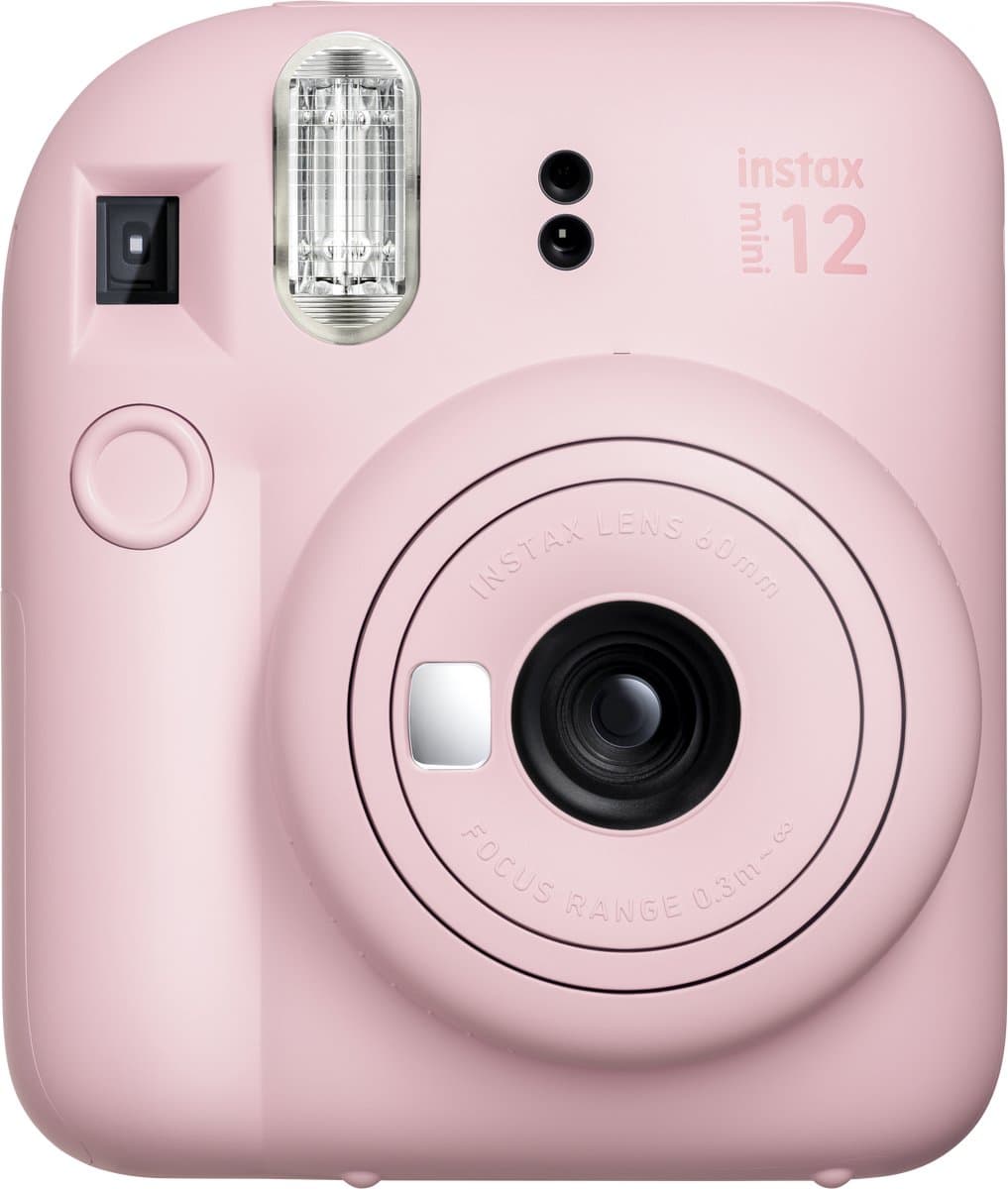Fujifilm instax mini 12 Blossom Pink – instant camera met selfielens thumbnail 2