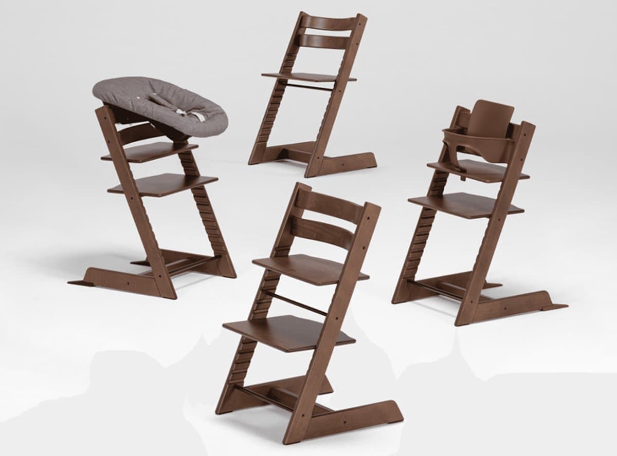 Stokke Tripp Trapp Kinderstoel - Warm Brown | Bundel met babyset en zwarte newbornset thumbnail 3